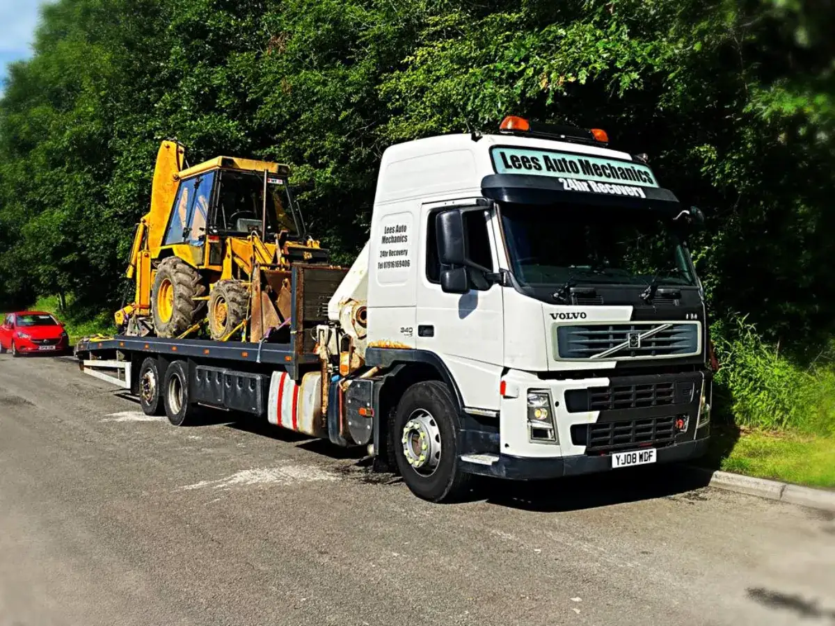 West Wales Recovery truck at the roadside
